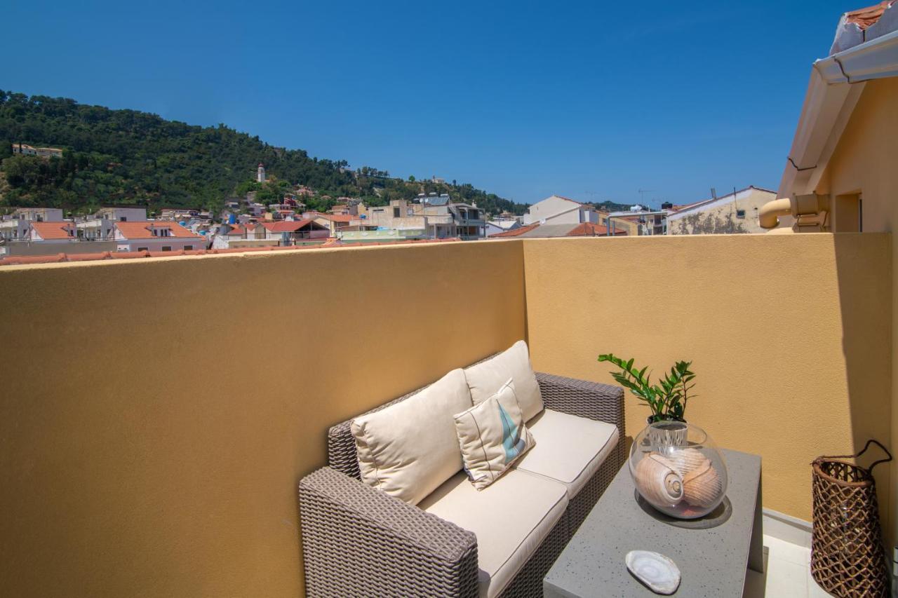 Minimal Loft With Sea View Over Zakynthos Harbor! Luaran gambar